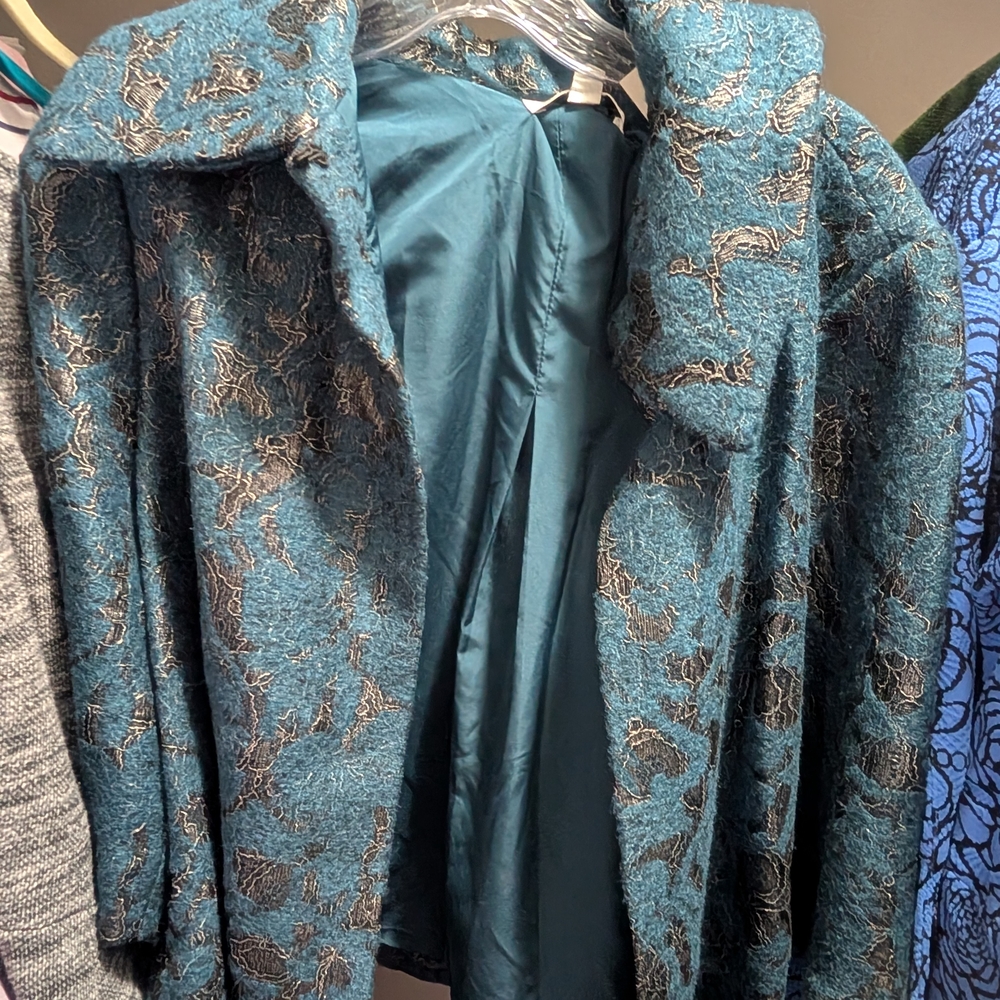 CAbi Teal and Gold Women's Jacket - Picture 9 of 9
